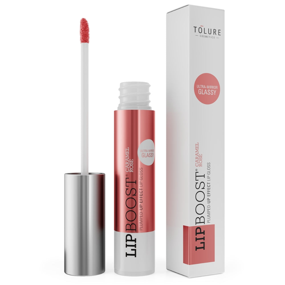 Tolure LipBoost Caramel rose 8ml - Ultra Mirror GLASSY